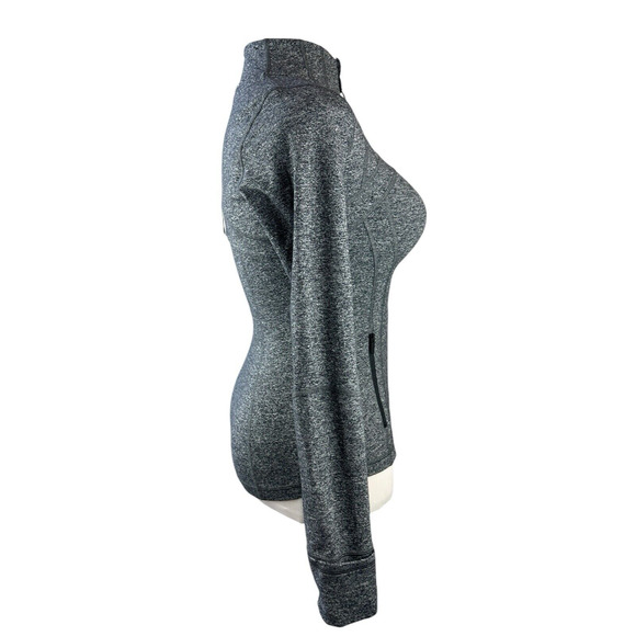 Lululemon Define Jacket Full Zip Luon Knit Heathered Black Women’s Size 6 EUC - Picture 10 of 16